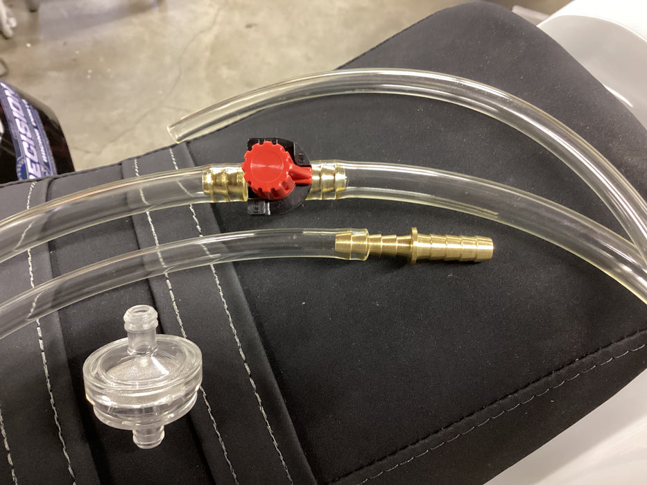 5/16” premium clear fuel line kit upgrade