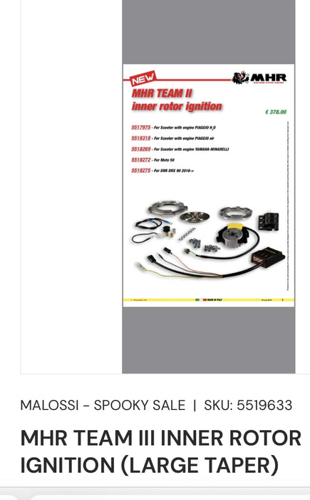 MALOSSI LARGE TAPER IGNITION APEX DRR