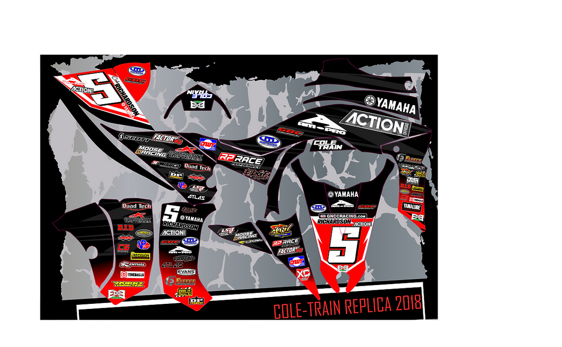 GRAPHICS KIT- COLE TRAIL REPLICA 2018 - BIKE