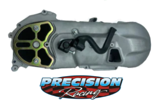 BRAND NEW OEM VENTED CVT SIDE COVER ASSEMBLED W/KICK LEVER