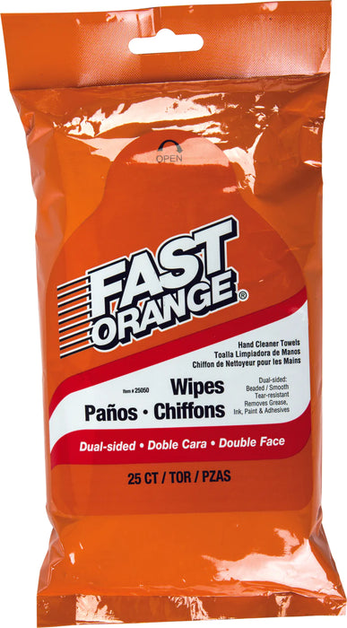 FAST ORANGE HAND WIPES 25PK