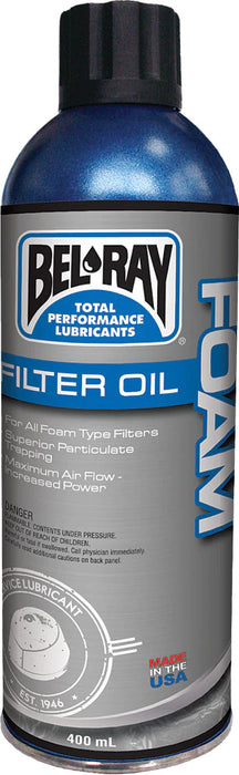 FOAM FILTER OIL WATERPROOF SPRAY 400ML BEL RAY