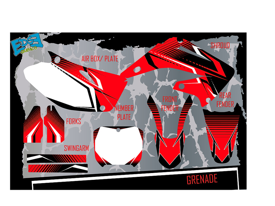 GRAPHICS KIT-GRENADE- ATV