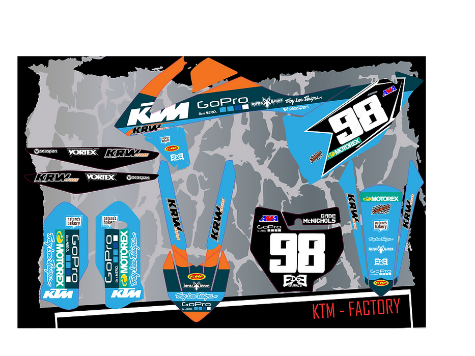 GRAPHICS KIT-KTM FACTORY- ATV