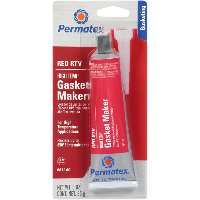 HIGH-TEMP RED RTV SILICONE 3OZ