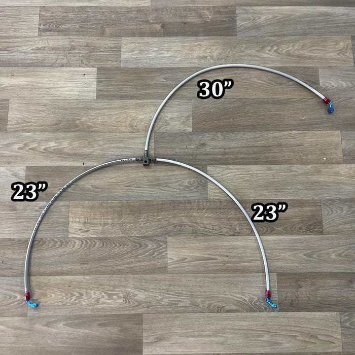Extended Front Brake Hoses - DRR - APEX - JB ATV