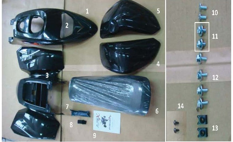APEX FRONT WHEEL FENDERS #4 #5