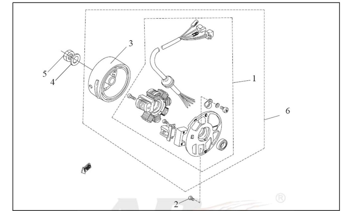 #3 Ignition Flywheel 50cc & 100cc (Small Taper)