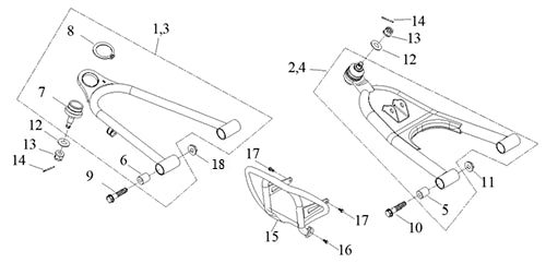 A Arm, Front Bumper A