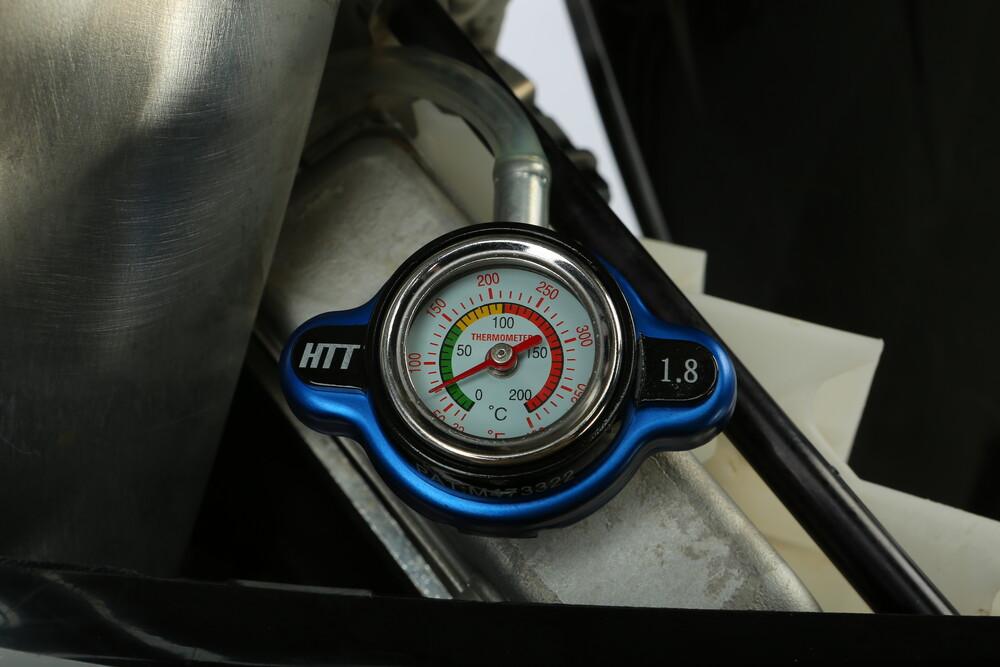Radiator Cap with Temperature Gauge — Precision Racing Parts