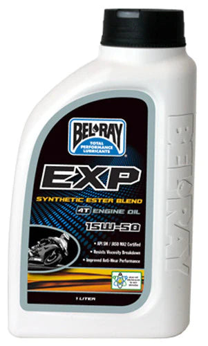 EXP SYNTHETIC ESTER BLEND 4T ENGINE OIL 15W-50 1L BEL RAY