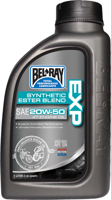 BEL RAY EXP SYNTHETIC ESTER BLEND 4T ENGINE OIL 20W-50 1L