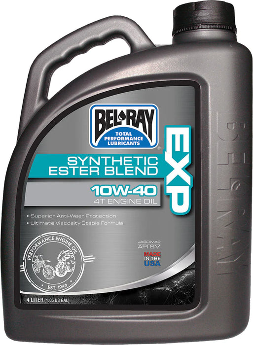 BEL RAY EXP SYNTHETIC ESTER BLEND 4T ENGINE OIL 10W-40 4L