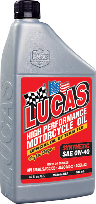 LUCAS SYNTHETIC HIGH PERFORMANCE OIL 0W-40 1QT