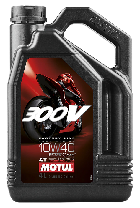 MOTUL 300V 4T COMPETITION SYNTHETIC OIL 10W40 4-LITER