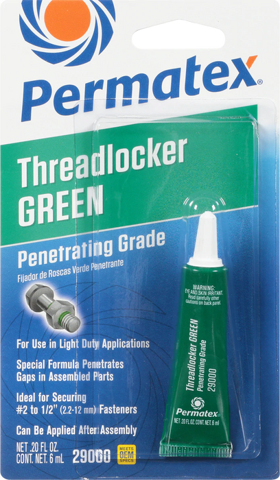 PENETRATING GRADE THREADLOCKER GREEN 6 ML