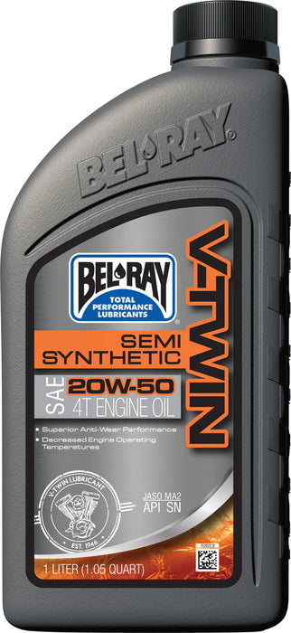 BEL RAY V-TWIN SEMI-SYNTHETIC ENGINE OIL 20W-50 1L