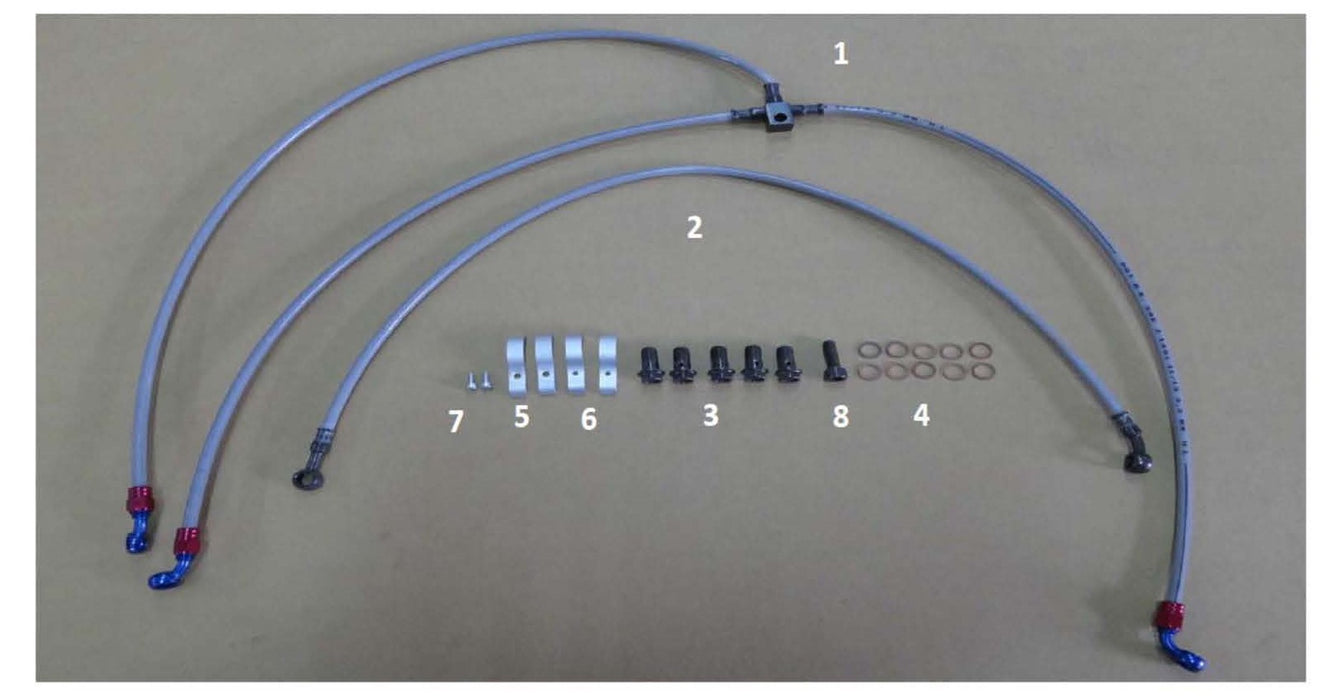 APEX DRR FRONT BRAIDED BRAKE LINES