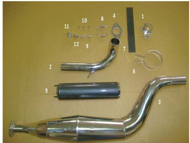 APEX EXHAUST PIPE 90-100CC